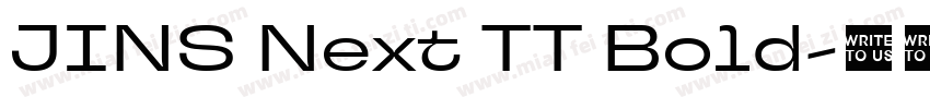 JINS Next TT Bold字体转换